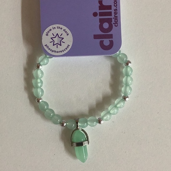 Claire’s Green Frog Mini Backpack Keychain, Nails Set & Bracelet. New With Tags. - Picture 4 of 4